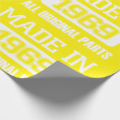 Gemacht im Jahre 1969 alle Vorlagen-Teile Geschenkpapier (Ecke)