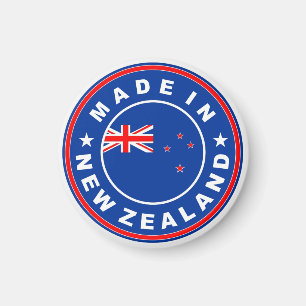 gemacht im Neuseeland-Landesflaggeproduktaufkleber Magnet