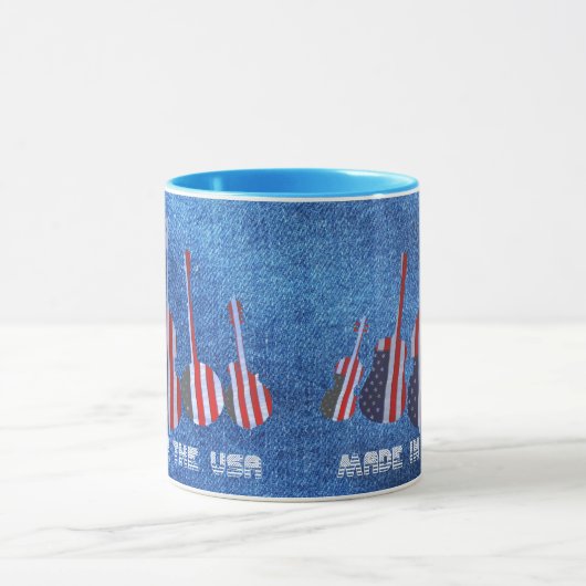 GEMACHT IM USA-MUG TASSE (Zentrum)
