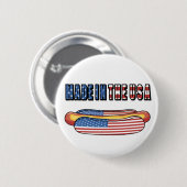 Gemacht im USA-Würstchen Button (Vorne & Hinten)