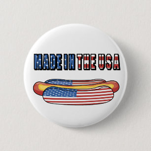 Gemacht im USA-Würstchen Button
