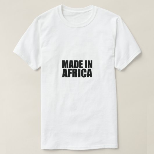 Gemacht in Afrika T-Shirt (Design vorne)