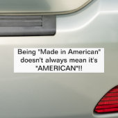 Gemacht in Amerika? Autoaufkleber (Auf Auto)