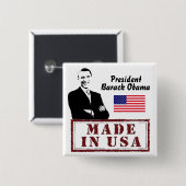 Gemacht in Amerika Button (Vorne & Hinten)