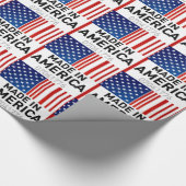 Gemacht in Amerika-Flagge mit Barcode-Packpapier Geschenkpapier (Ecke)