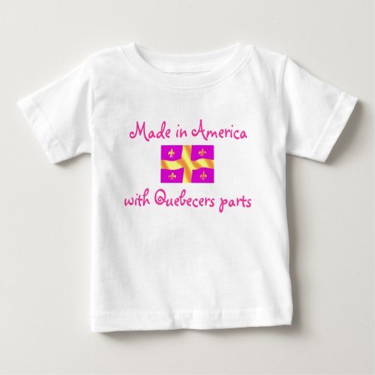 Gemacht in Amerika mit Baby T-shirt (Vorderseite)
