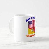 Gemacht in Amerika mit der sizilianischen Kaffeetasse (Vorderseite Links)