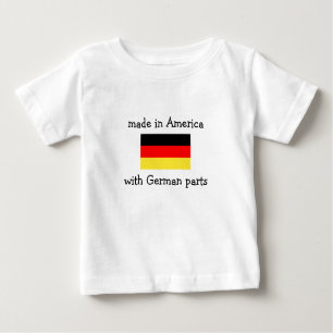gemacht in Amerika mit deutschen Teilen Baby T-shirt