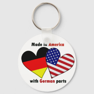 gemacht in Amerika mit deutschen Teilen Schlüsselanhänger