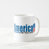Gemacht in Amerika mit irischen Teilen Kaffeetasse (VorderseiteRechts)