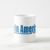 Gemacht in Amerika mit irischen Teilen Kaffeetasse (Mittel)