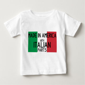 Gemacht in Amerika mit italienischen Teilen Baby T-shirt