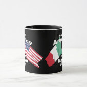 Gemacht in Amerika mit italienischen Teilen Tasse (Zentrum)