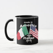 Gemacht in Amerika mit italienischen Teilen Tasse (Links)