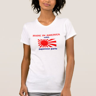Gemacht in Amerika mit Japaner zerteilt T - Shirt
