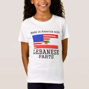 Gemacht in Amerika mit libanesischen Teilen T-Shirt