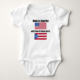 Gemacht in Amerika mit puertorikanischen Teilen Baby Strampler