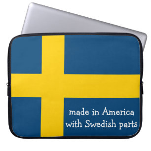 Gemacht in Amerika mit schwedischen Teilen mit Laptopschutzhülle
