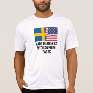 Gemacht in Amerika mit schwedischen Teilen T-Shirt