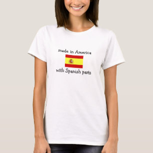 gemacht in Amerika mit spanischen Teilen T-Shirt