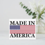 GEMACHT IN AMERIKA POSTKARTE (Stehend Vorderseite)