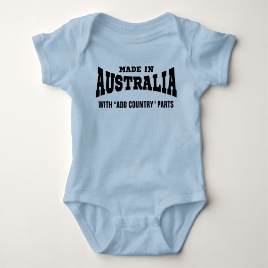 Gemacht in Australien mit "addieren Sie Baby Strampler (Vorderseite)