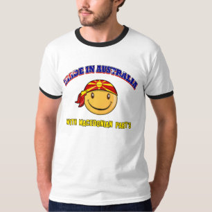 Gemacht in Australien mit mazedonischem Teil T-Shirt