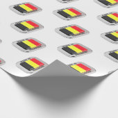 Gemacht in Belgien Geschenkpapier (Ecke)