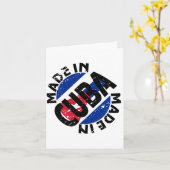 Gemacht in den Kuba-Aufkleber-Mitteilungskarten Karte (Gelbe Blume)