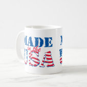 Gemacht in den USA Kaffeetasse (Vorderseite Links)