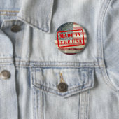 Gemacht in den USA! Knopf Button (Beispiel)