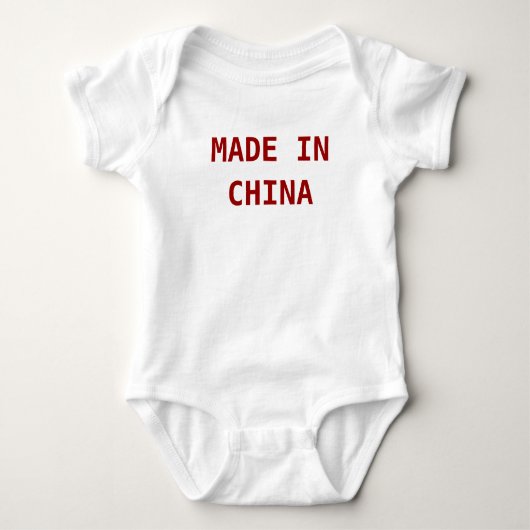 GEMACHT IN DER CHINA BABY STRAMPLER (Vorderseite)