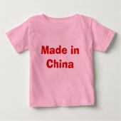 Gemacht in der China Baby T-shirt (Vorderseite)