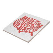 Gemacht in der USA-Typografie Fliese (Seite)