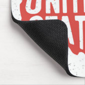 Gemacht in der USA-Typografie Mousepad (Ecke)