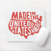 Gemacht in der USA-Typografie Mousepad (Mit Mouse)