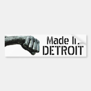 Gemacht in Detroit Autoaufkleber