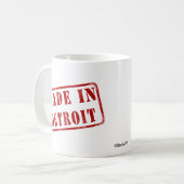 Gemacht in Detroit Kaffeetasse (Vorderseite Links)