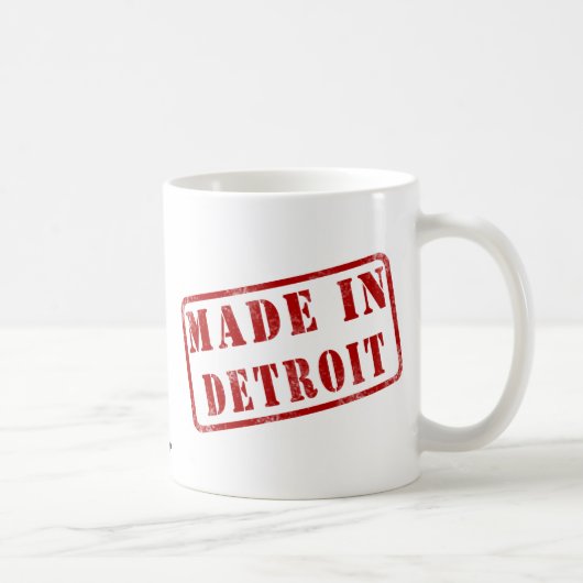 Gemacht in Detroit Kaffeetasse (Rechts)