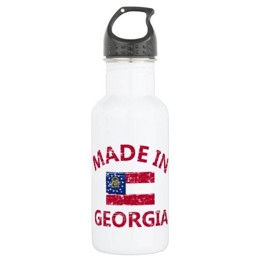 Gemacht in Georgia Trinkflasche (Vorderseite)