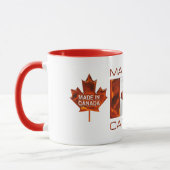 GEMACHT IN KANADA 3D Leaf & Flag Tasse (Links)