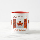 GEMACHT IN KANADA 3D Leaf & Flag Tasse (Zentrum)