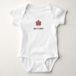 Gemacht in Kanada, Ahornblattbodysuit Baby Strampler