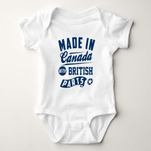 Gemacht in Kanada mit britischen Teilen Baby Strampler