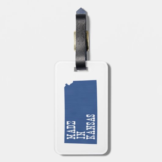 Gemacht in Kansas Gepäckanhänger (Rückseite vertikal)