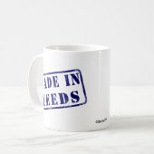 Gemacht in Leeds Kaffeetasse (Vorderseite Links)