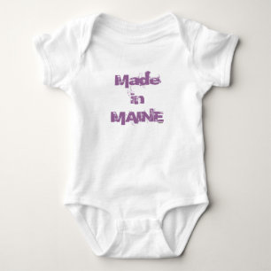 Gemacht in Maine (Pflaume) Baby Strampler
