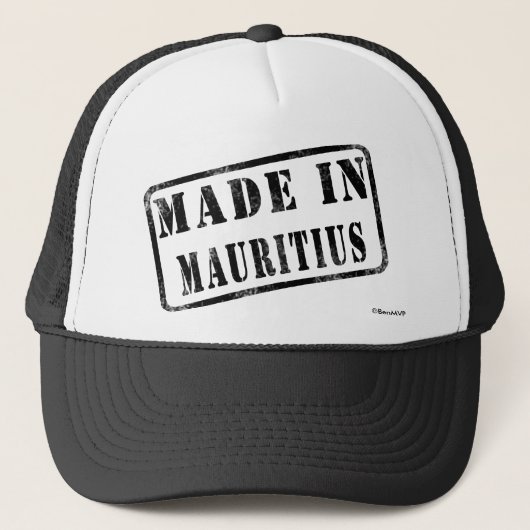 Gemacht in Mauritius Truckerkappe (Vorderseite)