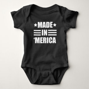 Gemacht in 'Merica lustigem Baby Strampler