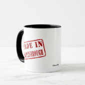 Gemacht in Middlesbrough Tasse (Vorderseite Links)